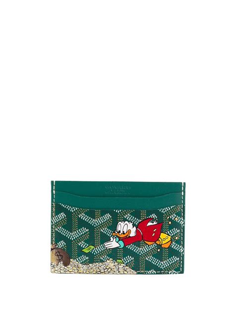 goyard donald duck card holder